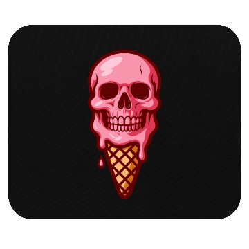 Discover ice-cream skull Mouse Pads