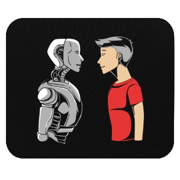 Discover Artificial Intelligence Human AI Mouse Pads