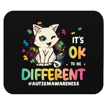 Discover Support Autistic Adults Kids Autism Different Cat Mouse Pads