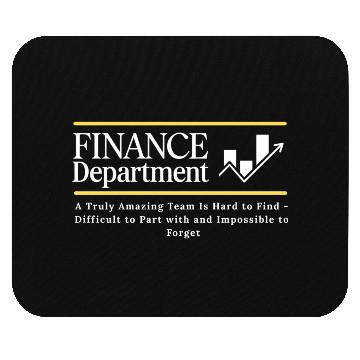 Discover finance department black Mouse Pads