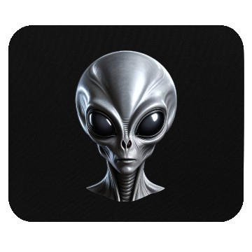 Discover Real Grey Alien with a big head Mouse Pads