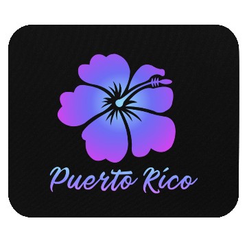 Discover Puerto Rico Hibiscus Mouse Pads