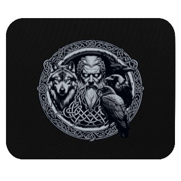 Discover Viking Warrior Man Odin Thor Norman Walhalla Mouse Pads
