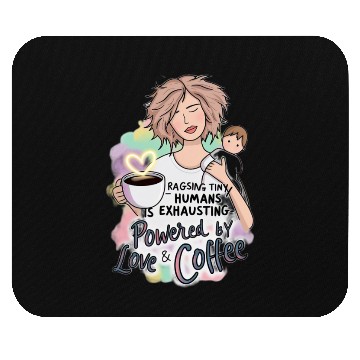 Discover Powered by Love & Coffee – Funny Mother’s Day Mouse Pads