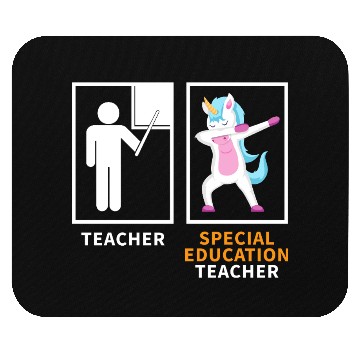 Discover Special education teacher dabbing unicorn Mouse Pads