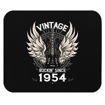 Discover Vintage Rockin' Since 1954, 71 Years of Retro Cool Mouse Pads