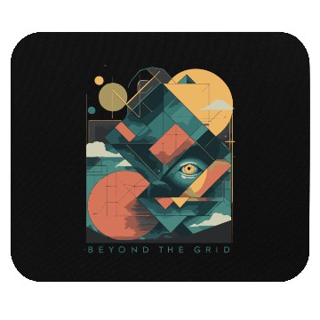 Discover Beyond the Grid Abstract Mouse Pads