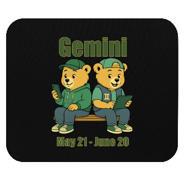 Discover Gemini Bear Mouse Pads