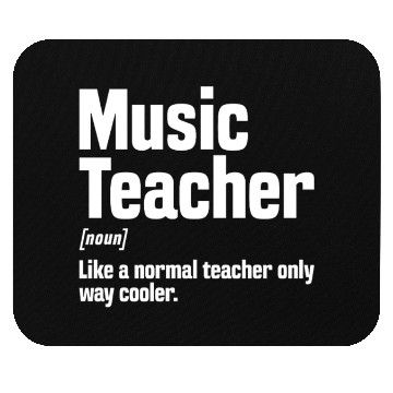 Discover Music Teacher Definition Mouse Pads