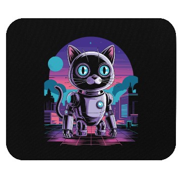 Discover Funny Robotics Engineer Design with Robot Cat for Mouse Pads