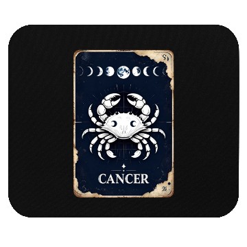 Discover Zodiac Card Cancer Mouse Pads