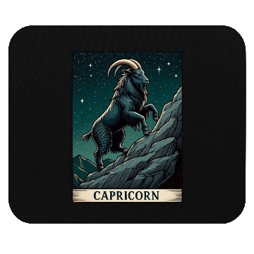 Discover Zodiac Card Capricorn Mouse Pads