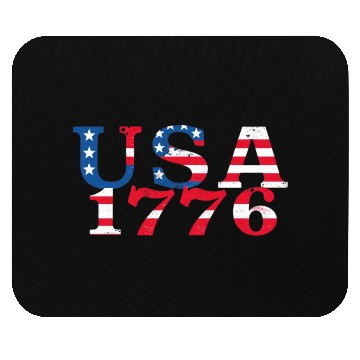 Discover USA Established 1776 Stars Red White Blue Mouse Pads