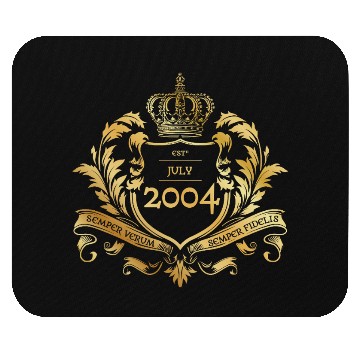 Discover 21st birthday Semper Verum - Established 08/2004 Mouse Pads