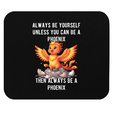 Discover Always Be Yourself - Phoenix Mouse Pads