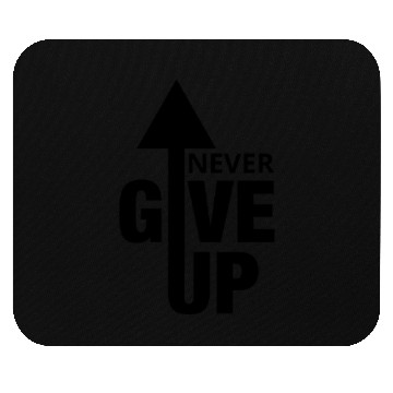 Discover Never Give Up Motivational Arrow Design Mouse Pads