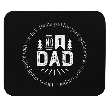 Discover Number 1 Dad, Classic Father's Day Gift Mouse Pads
