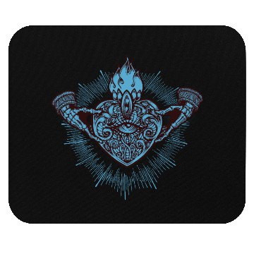 Discover Sacred Heart Claddagh Symbol - Lowbrow Mouse Pads