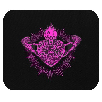 Discover Sacred Heart Claddagh Symbol Pink Mouse Pads