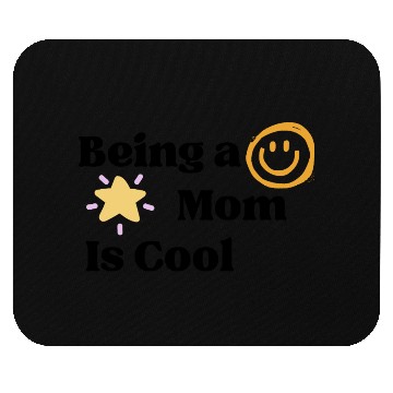 Discover Being a Mom Is Cool – Fun Modern yellow Mom Design Mouse Pads