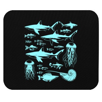 Discover Shark Fish Octopus Nature Mouse Pads