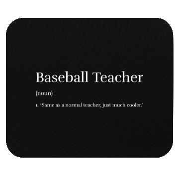 Discover Baseball Teacher Mouse Pads