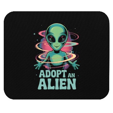 Discover Adopt An Alien Funny Alien Lover Gifts Mouse Pads