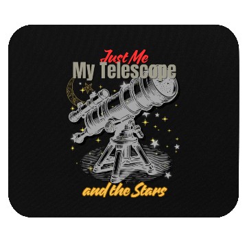Discover Stargazing Night – Telescope & Stars Design Mouse Pads