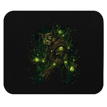 Discover Natural Magician Wolf In Bright Forest Magic Mouse Pads