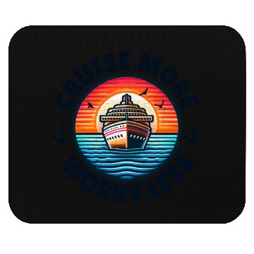 Discover Cruise More Worry Less Mouse Pads