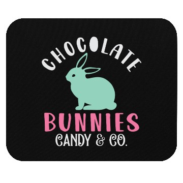 Discover Chocolate Bunnies Candy & Co Happy Easter Holiday Mouse Pads