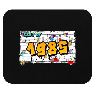 Discover Best of 1985 Graffiti – 40 Years of Neon Nostalgia Mouse Pads