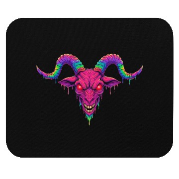 Discover Melting Psychedelic Demon Mouse Pads