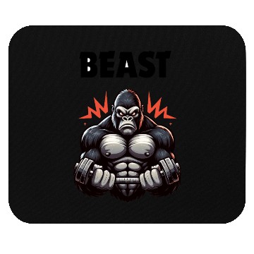 Discover Beast Gym Gorilla – High Contrast Mouse Pads"