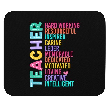 Discover TEACHER APPRECIATION Colourful Inspirational Words Mouse Pads