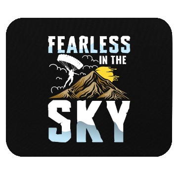 Discover Fearless in the Sky Paragliding Enthusiast Design Mouse Pads