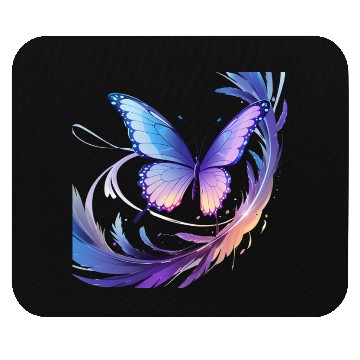Discover Spectrum Wings – Abstract Floral Butterfly Design Mouse Pads