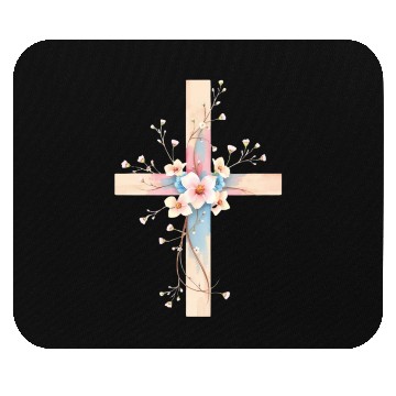 Discover Floral Embrace of T-shir Mouse Pads