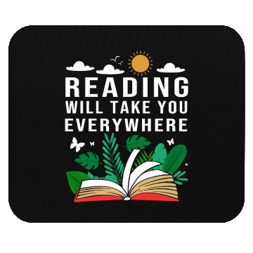 Discover Reading Teacher Librarian Read Book Mouse Pads