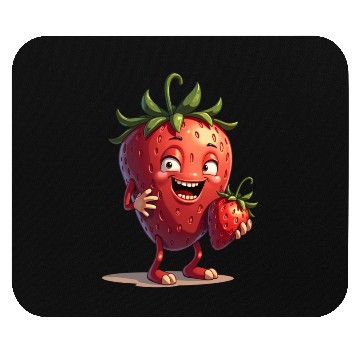 Discover Funny Strawberry Strawberries Fruits Mouse Pads