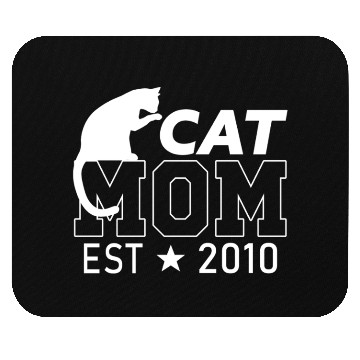 Discover Cat Mom Since 2010 | Cat Lover gift Mouse Pads