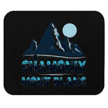 Discover Chamonix Mont Blanc Snowboard France Mouse Pads