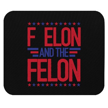 Discover F Elon and the felon funny saying Anti Musk Mouse Pads