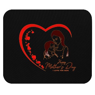 Discover Mother & Daughter Love Heart Mother’s Day Mouse Pads