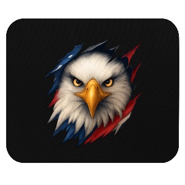 Discover Fierce American Eagle Ripped Design Mouse Pads