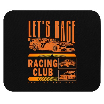 Discover Let's Race Trend Designs Mouse Pads