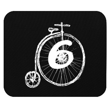 Discover Biker Cycling Penny Farthing Mouse Pads