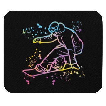 Discover Snowboarder Snowboard Snowboarding Mouse Pads