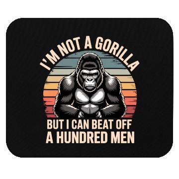 Discover Funny Gorilla Strength Vintage Sunset Mouse Pads