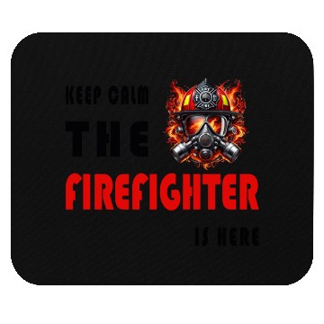 Discover Keep Calm – The Firefighter is Here Mouse Pads